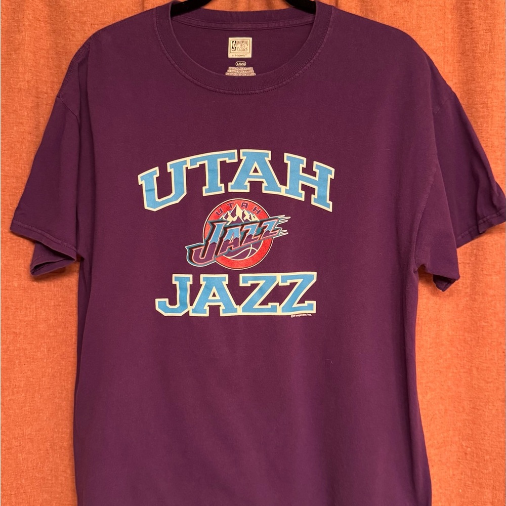 Purple Utah Jazz T-Shirt, Size L